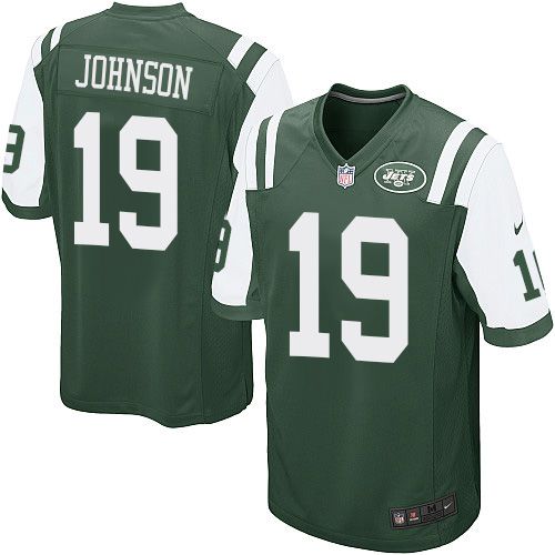 Men New York Jets 19 Keyshawn Johnson Nike Green Game Player NFL Jersey